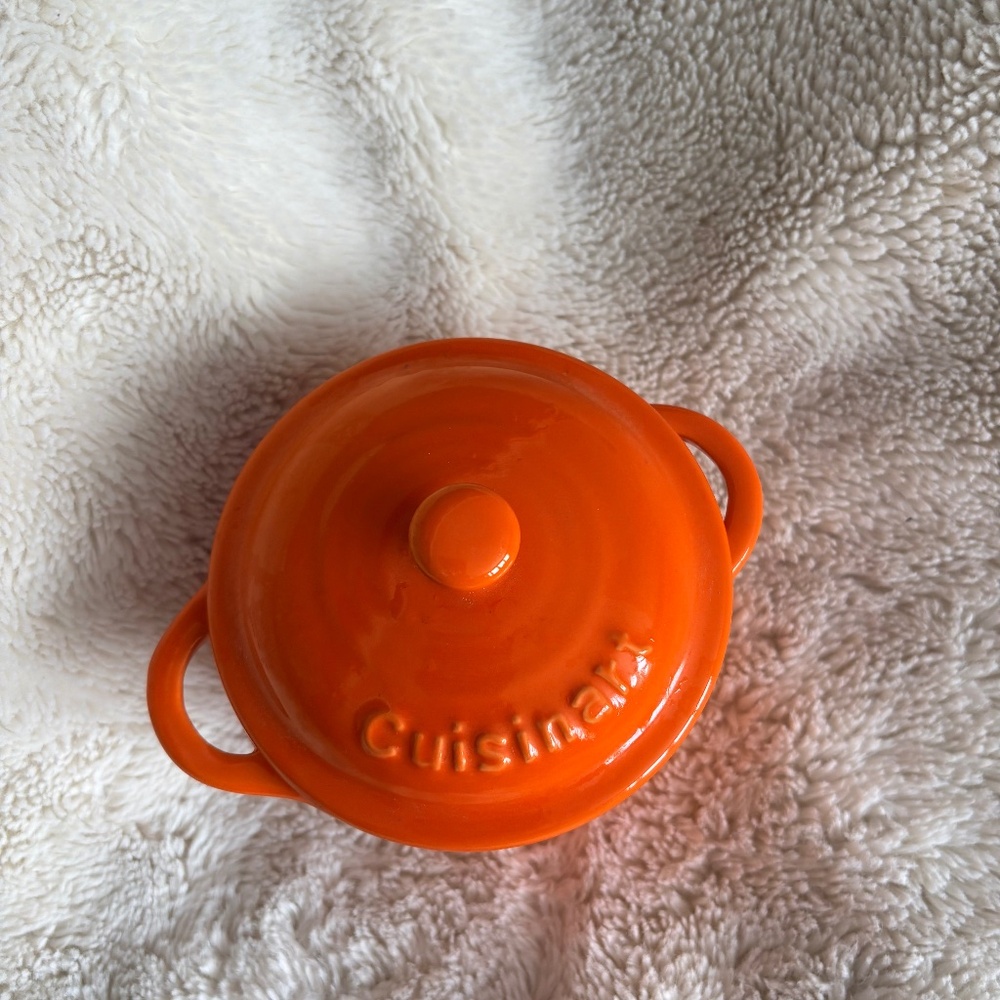 Cuisinart Mini 250ml Orange Ceramic Casserole Dish - Picture 2 of 5